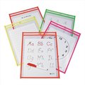 C-Line Products C-Line Products 40810 Reusable Dry Erase Pockets  Assorted  9 x 12  10 Per Pack 40810